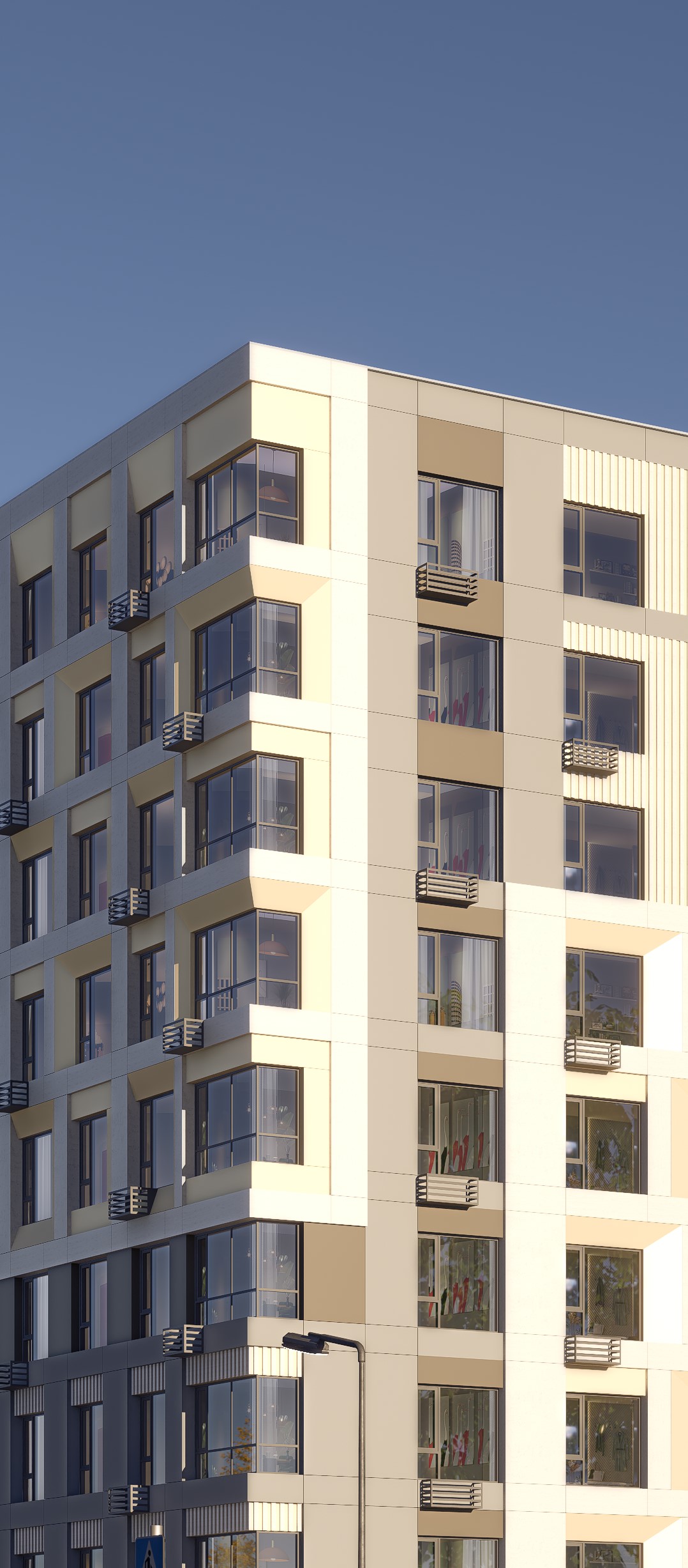 Residential complex with retail
