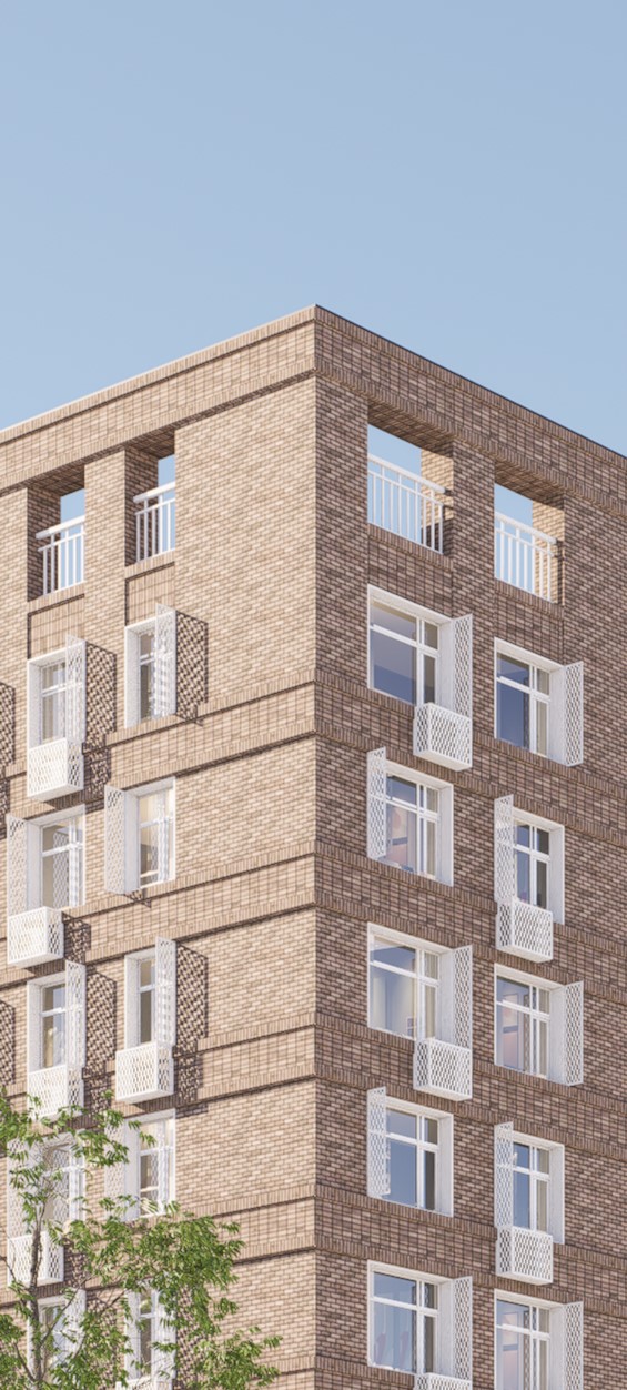 Residential complex with retail